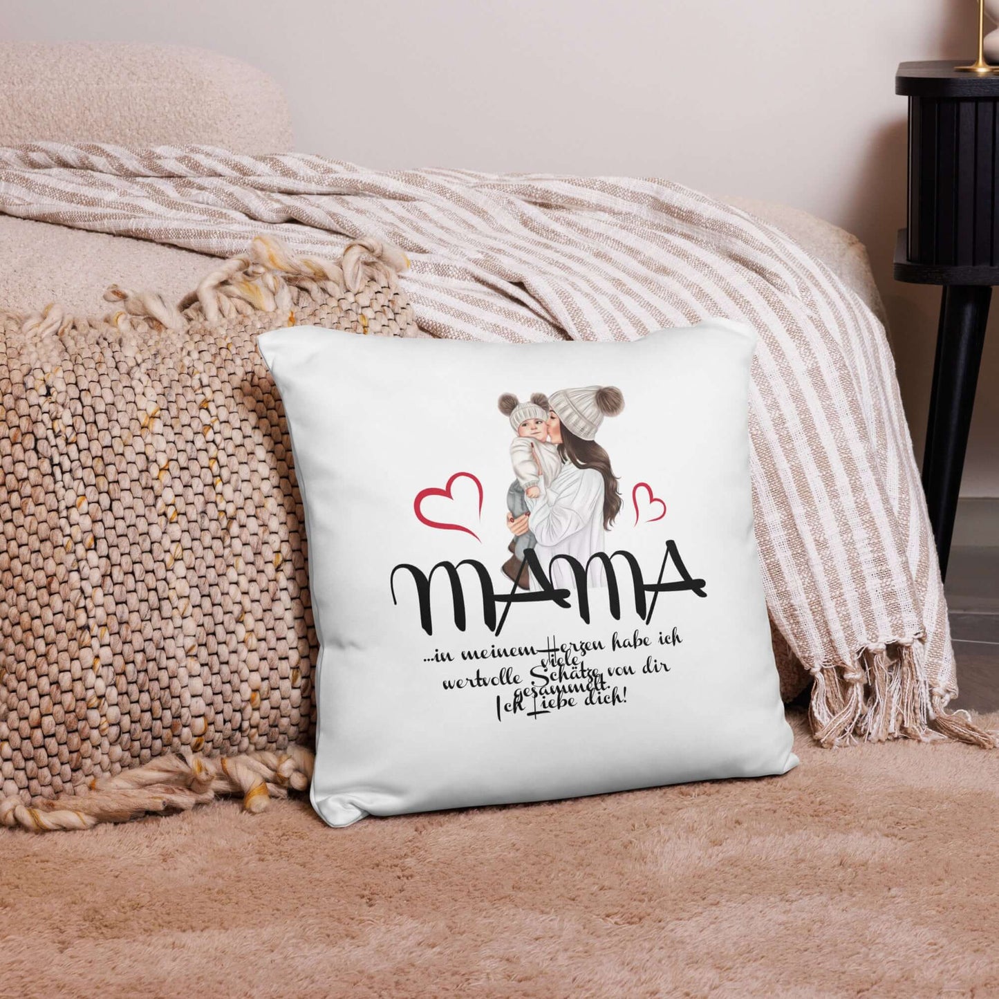 Mama-Kissenbezug „Mamaliebe“ – Das weichste Danke für die Beste