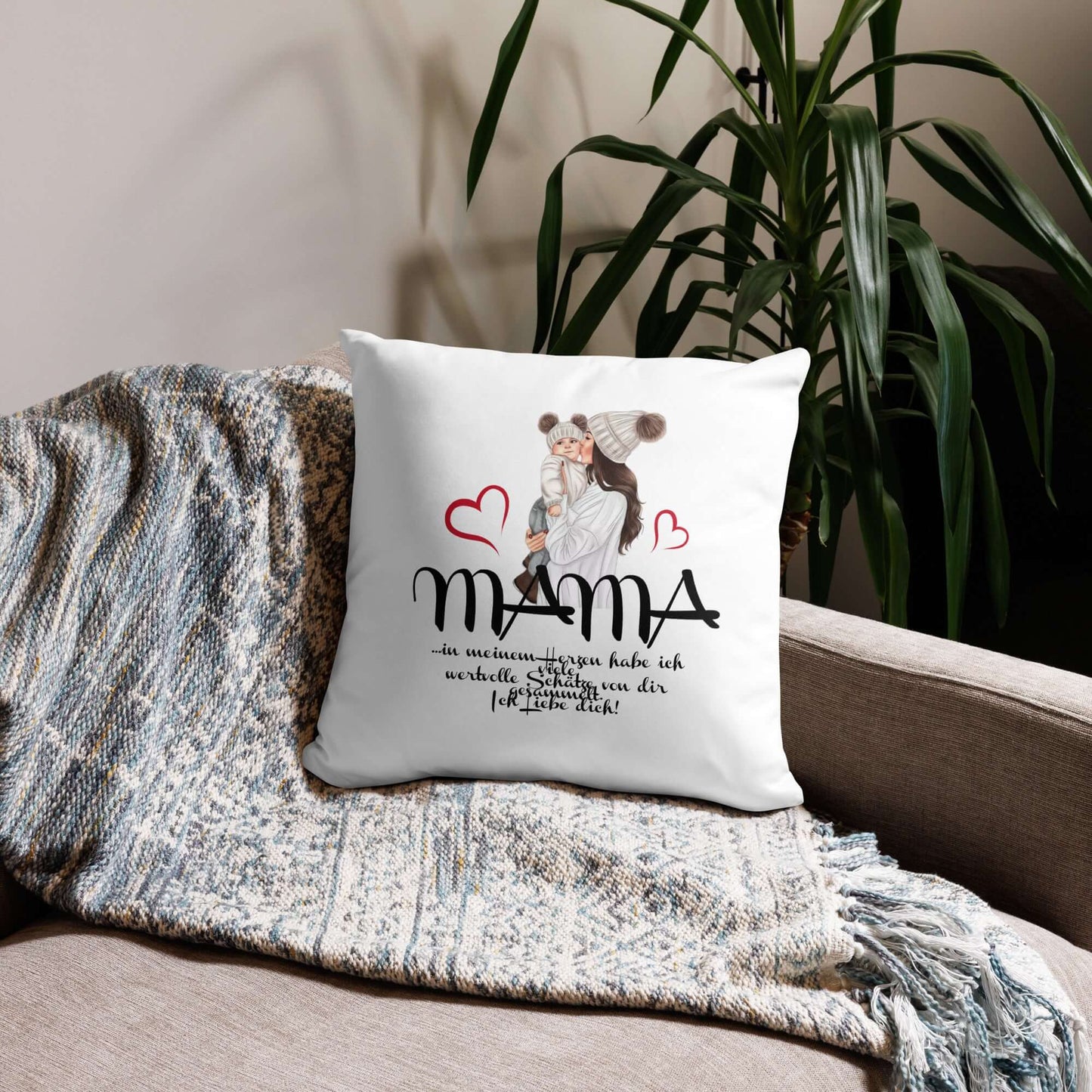 Mama-Kissenbezug „Mamaliebe“ – Das weichste Danke für die Beste