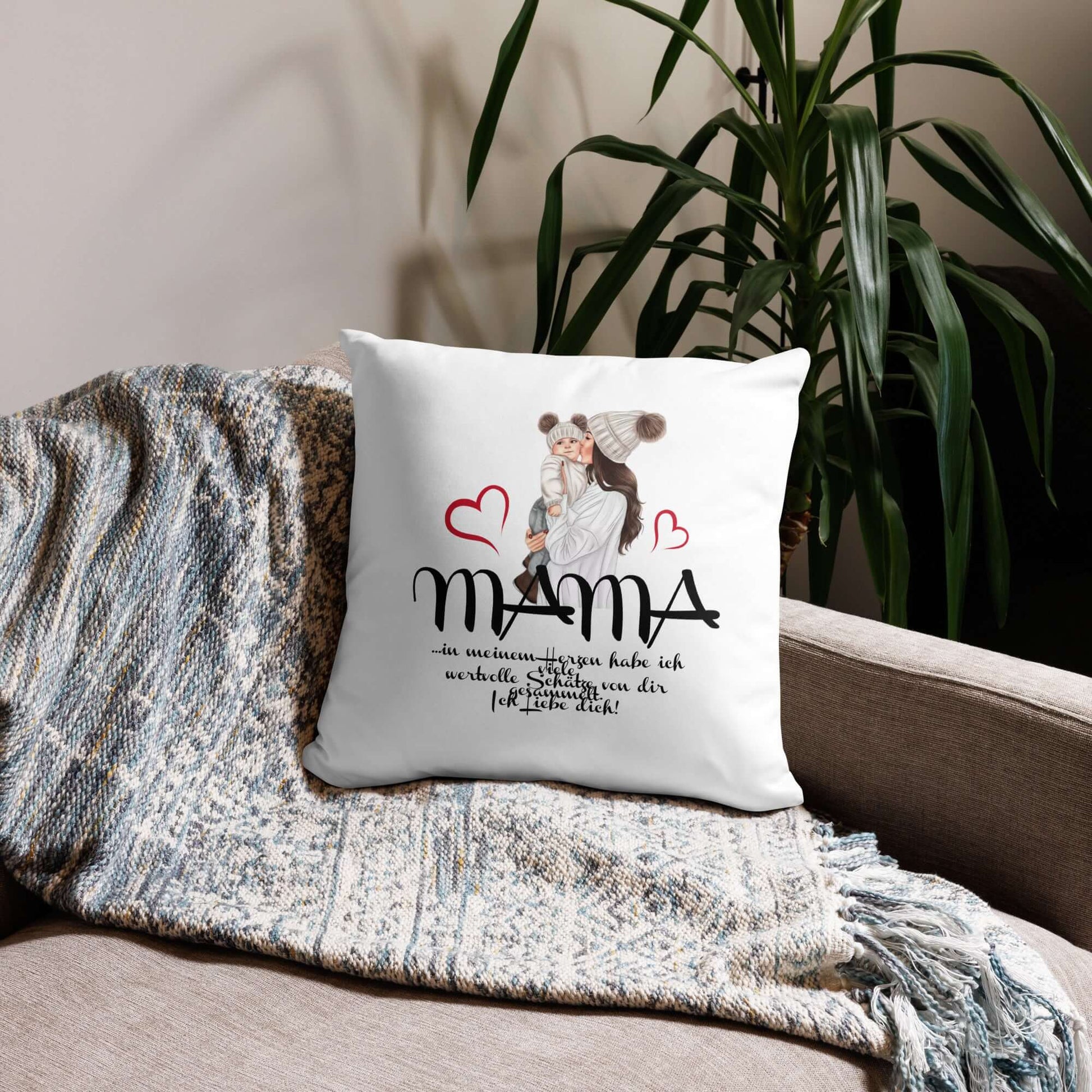 Mama-Kissenbezug „Mamaliebe“ – Das weichste Danke für die Beste